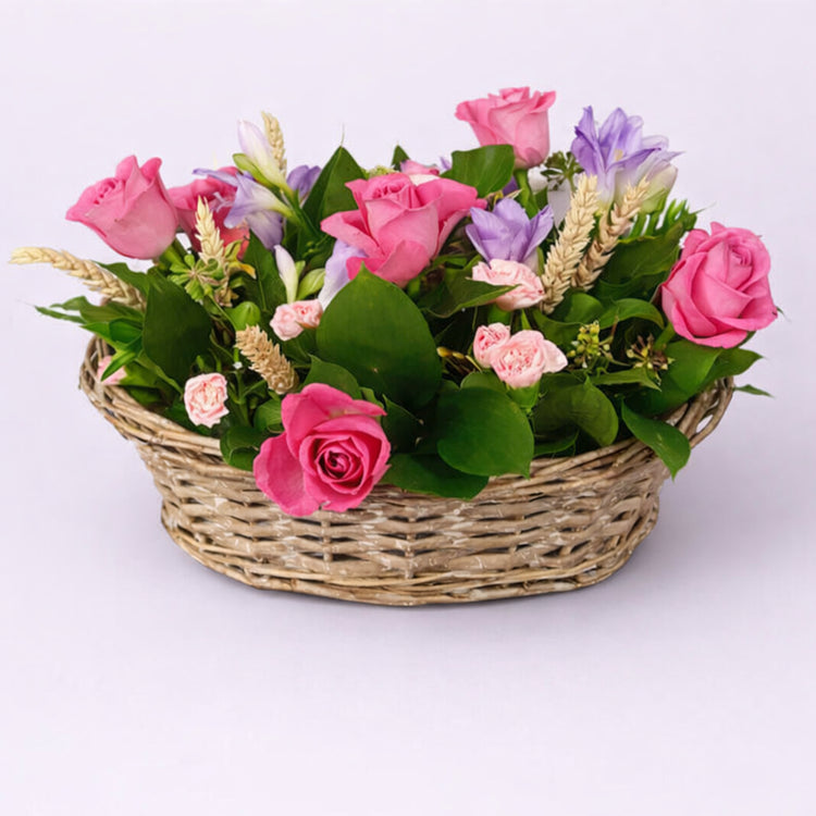Enchanting Floral Bloom Basket