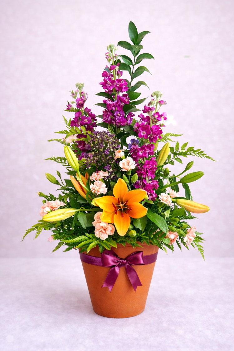 Symmetrical Bloom Burst Floral Arrangement